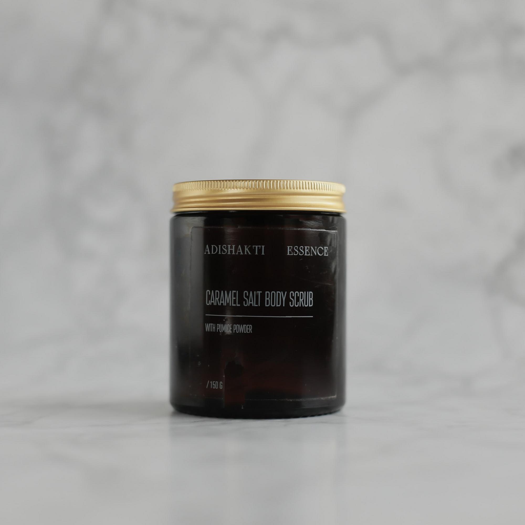 Соляной скраб для тела CARAMEL с порошком пензы и мелкими кристаллами соли [50 гр, 150 гр]