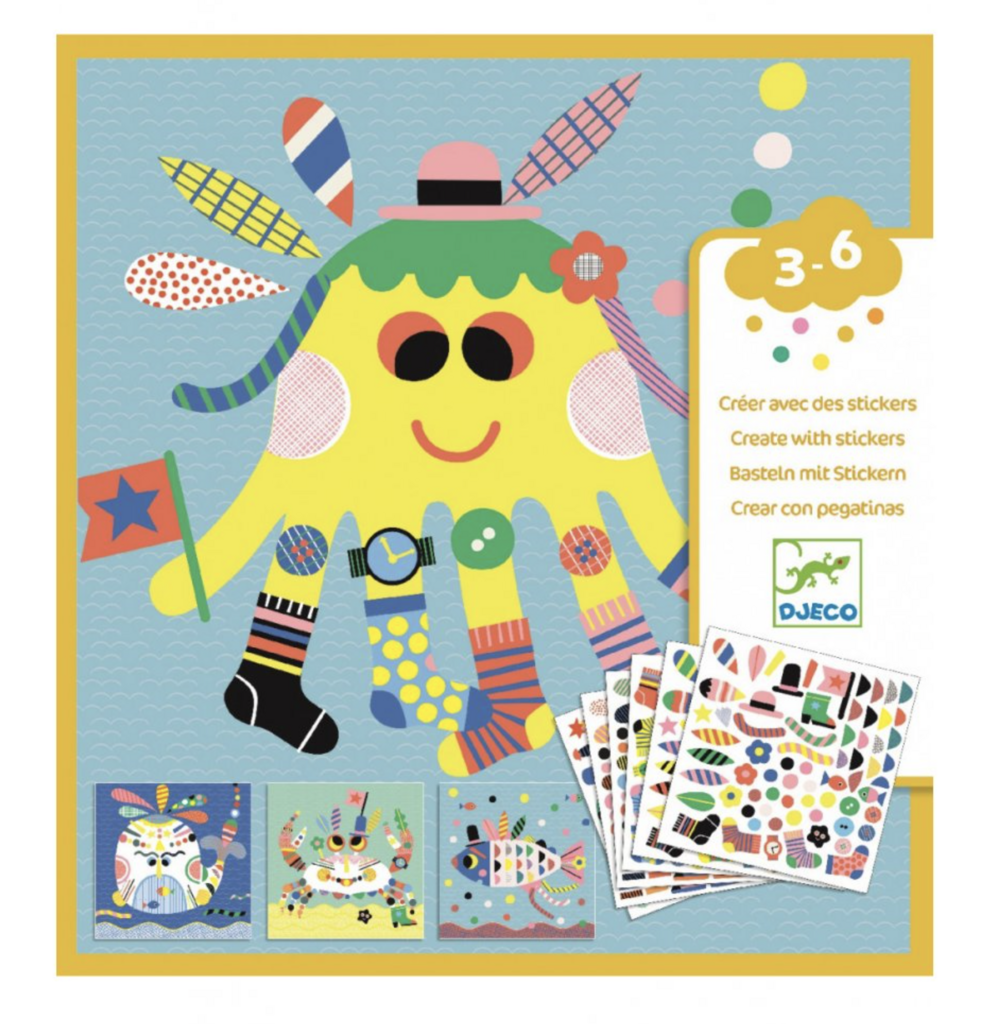Создай Морского чудика своими руками (набор с наклейками) DJECO DIY (2,5-8 лет)