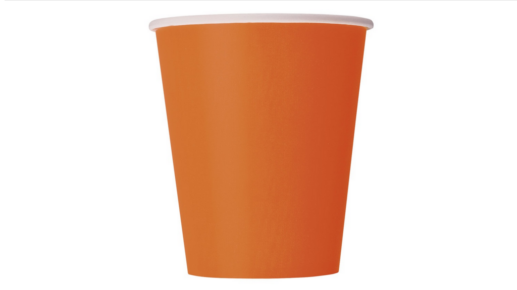 Glāzītes oranžas, 270 ml, 14 gab