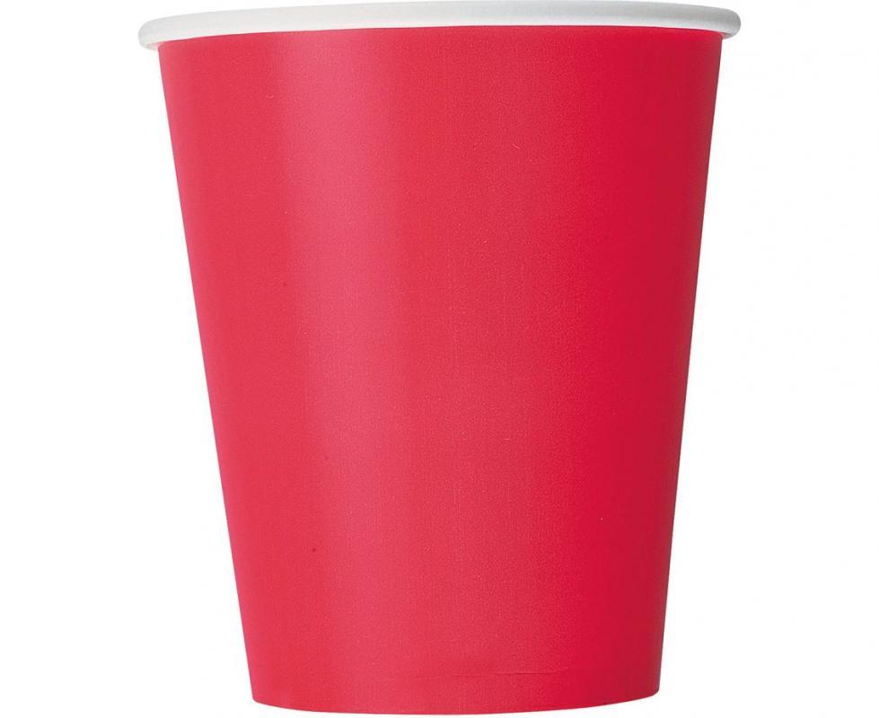 Glāzītes sarkanas, 270 ml, 14 gab