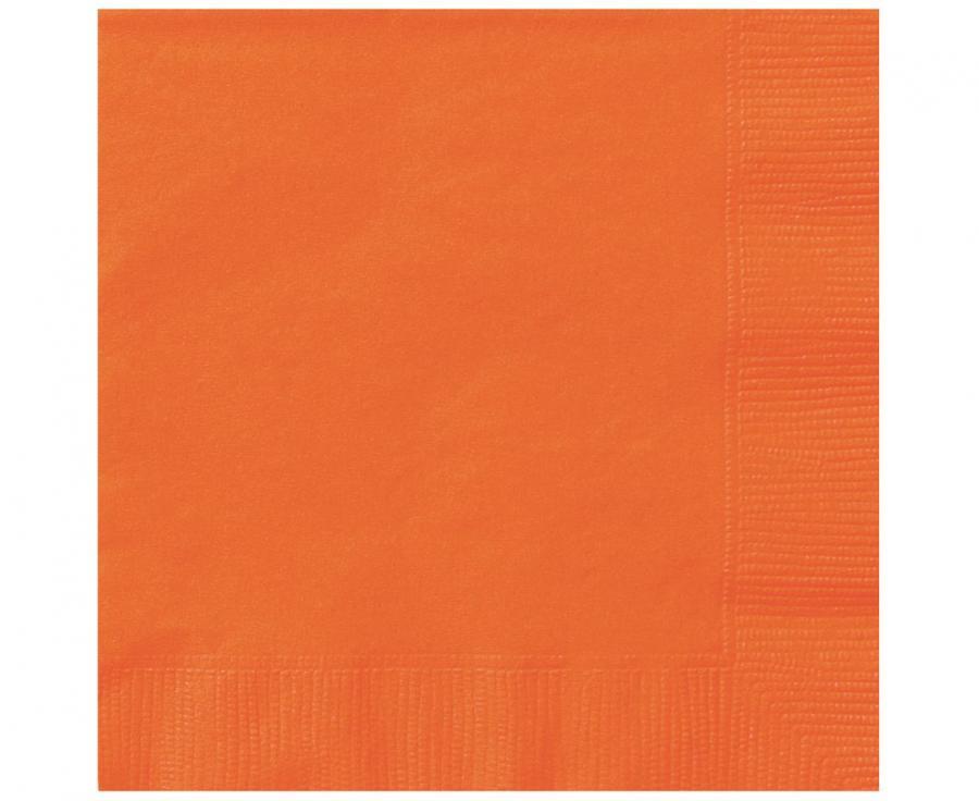Salvetes oranžas, 33x33 cm, 20 gab