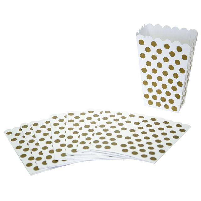 Popkorna un našķu trauki zelta, 8 gab