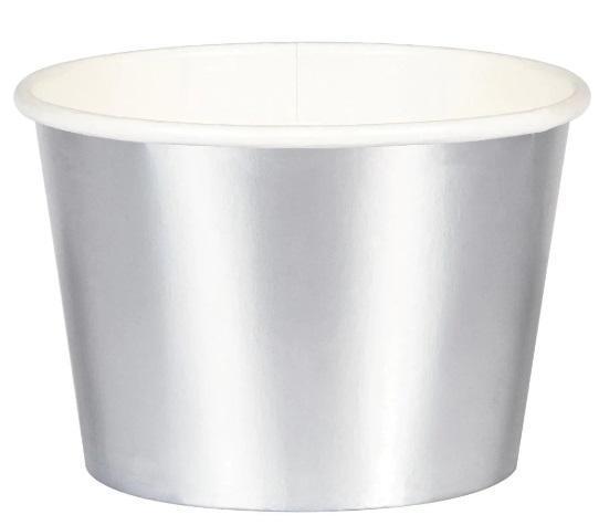 Trauciņi uzkodām sudraba spīdīgi, 266 ml, 8 gab