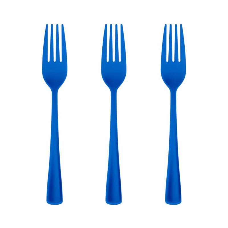 Plastmasas dakšas zilas, 24 gab