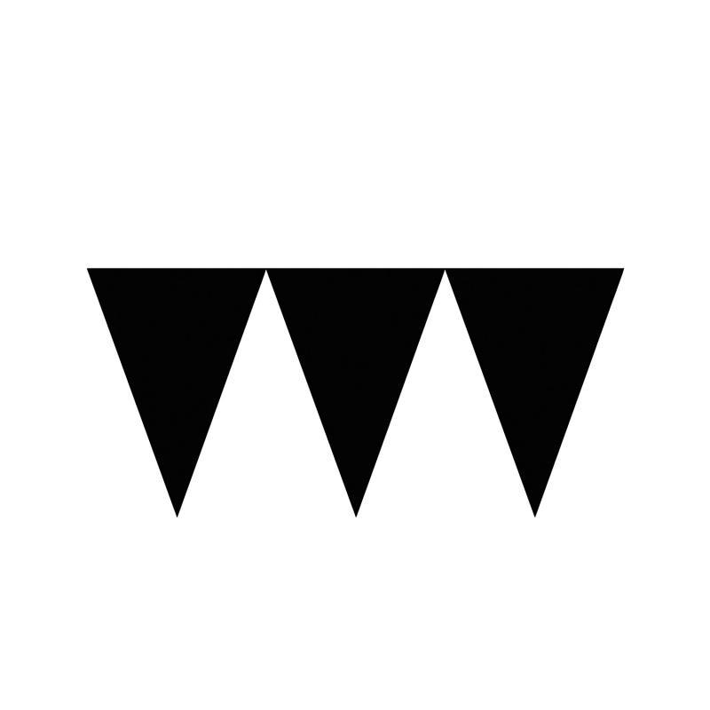 Karodziņu virtene, melna, 4,5 m