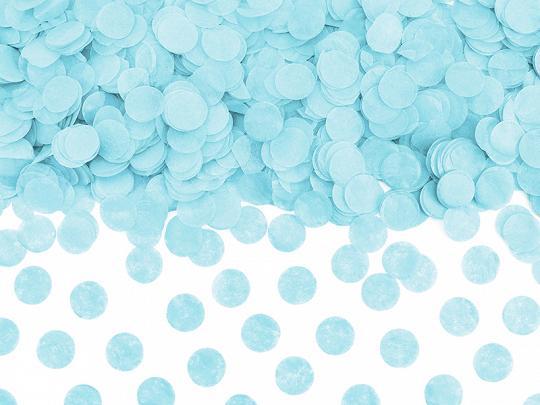 Konfeti gaiši zili, papīra, 15 gr.