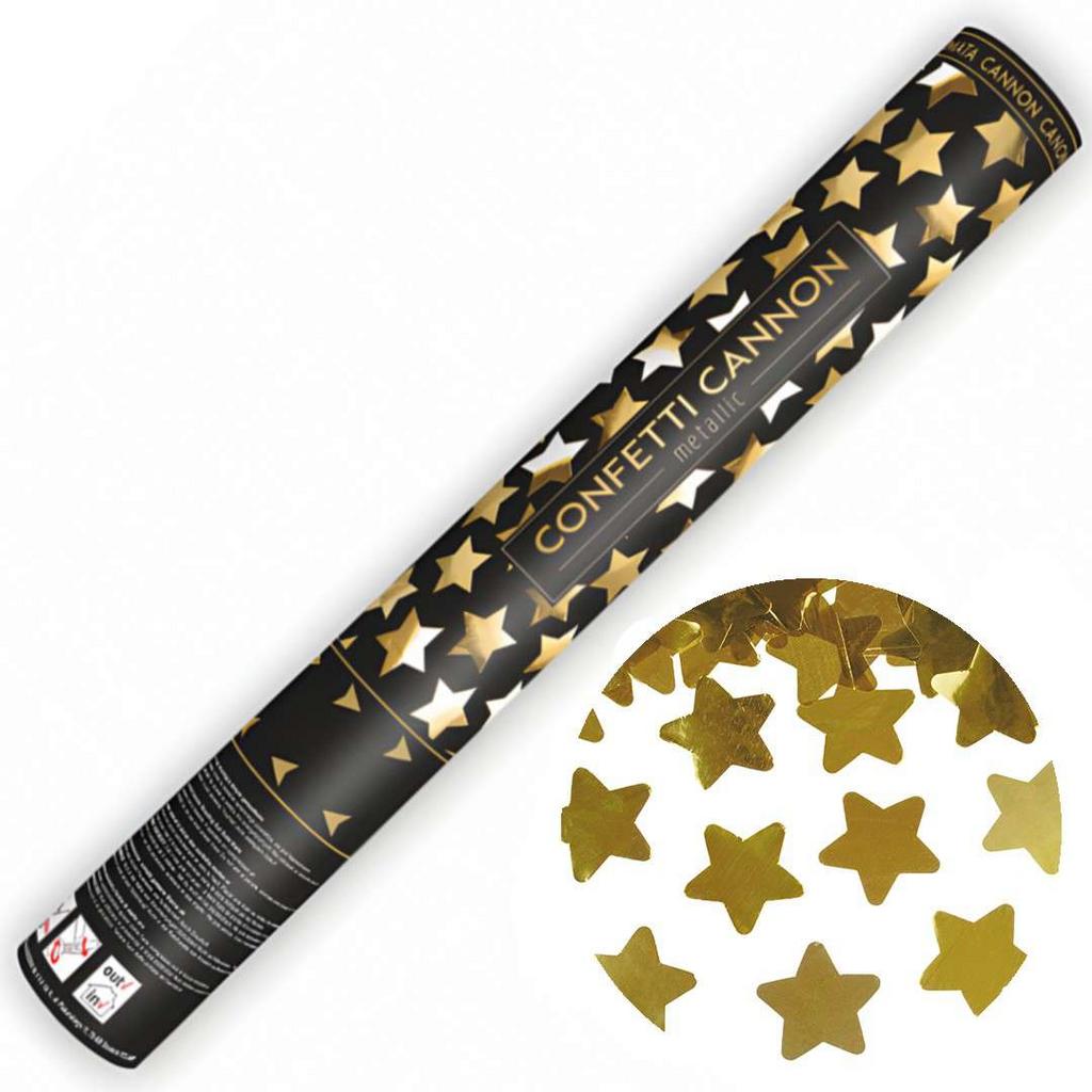 Plaukšķene ar zelta folija zvaigznītēm, 40 cm