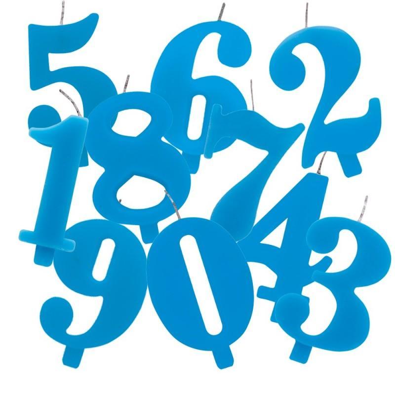 Zila svecīte - cipars