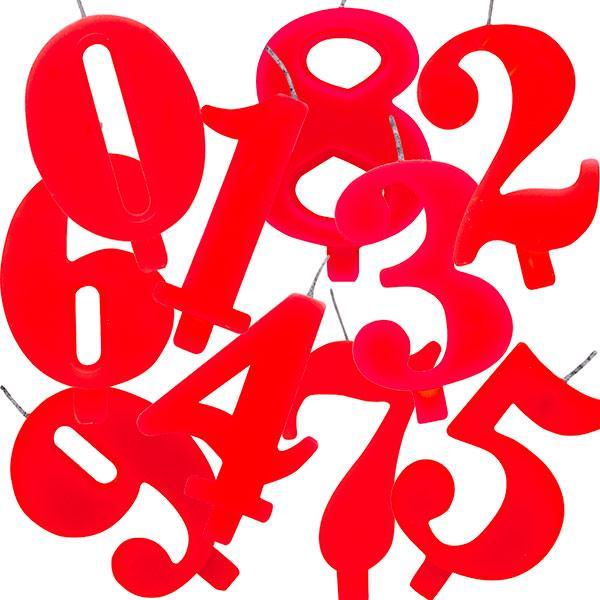 Sarkana svecīte - cipars