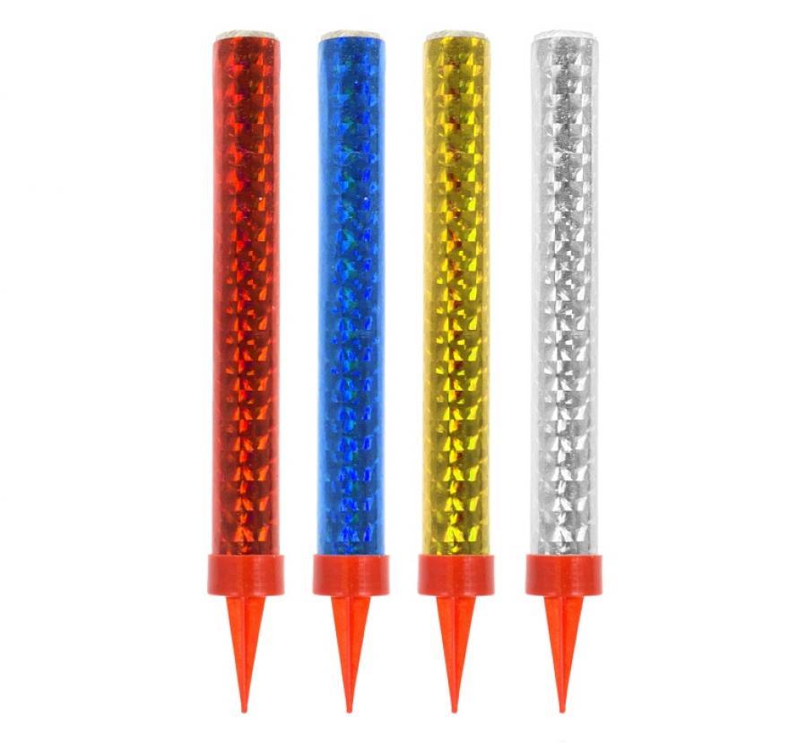 Svece - strūklaka, 12 cm, 4 gab