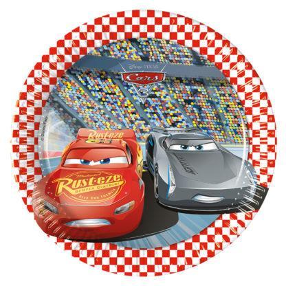 Šķīvji "Cars" 20 cm, 8 gab