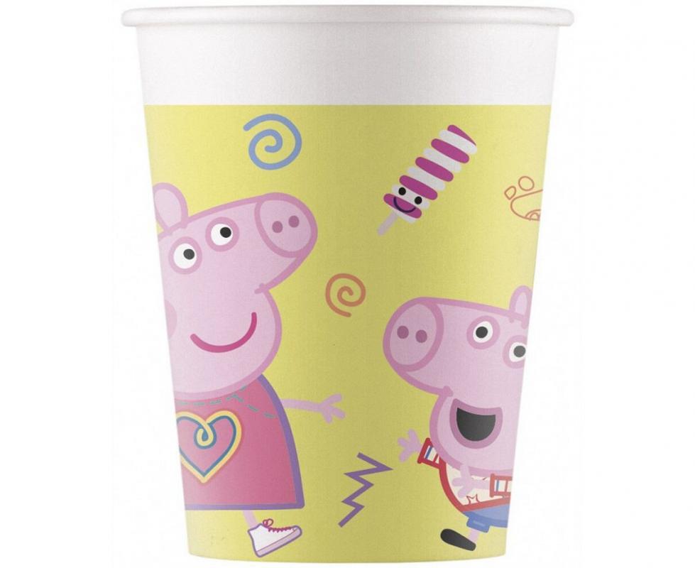 Glāzītes "Cūciņa Peppa", 8 gab