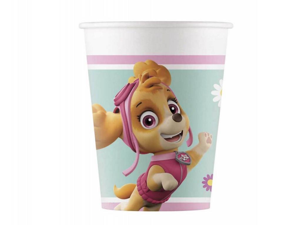 Glāzītes "Paw Patrol" rozā, 8 gab