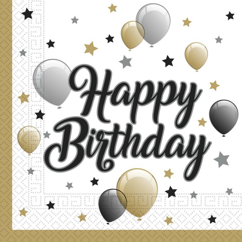 Salvetes "Happy Bday Milestone" 20 gab