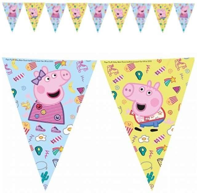 Karodziņu virtene "Cūciņa Peppa" 2.3 m