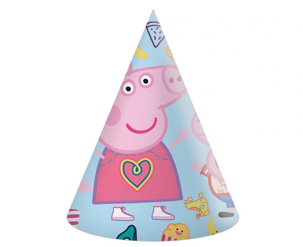 Svētku cepurītes "Cūciņā Peppa" 6 gab