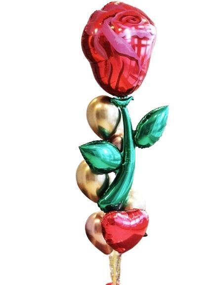 Balonu kompozīcija red rose