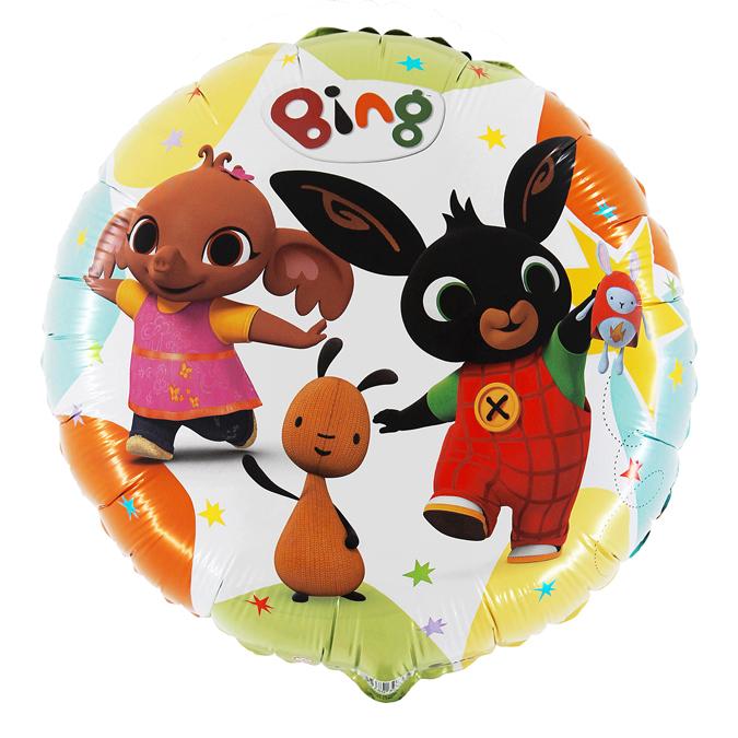 Folija balons "Bing and friends" apaļš, 45 cm