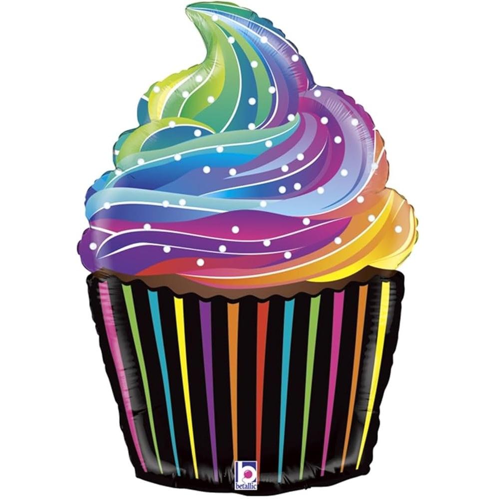 Folijas balons "Cupcake Rainbow" 56 cm