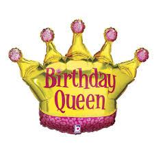 Folijas balons "Birthday Queen 76 cm
