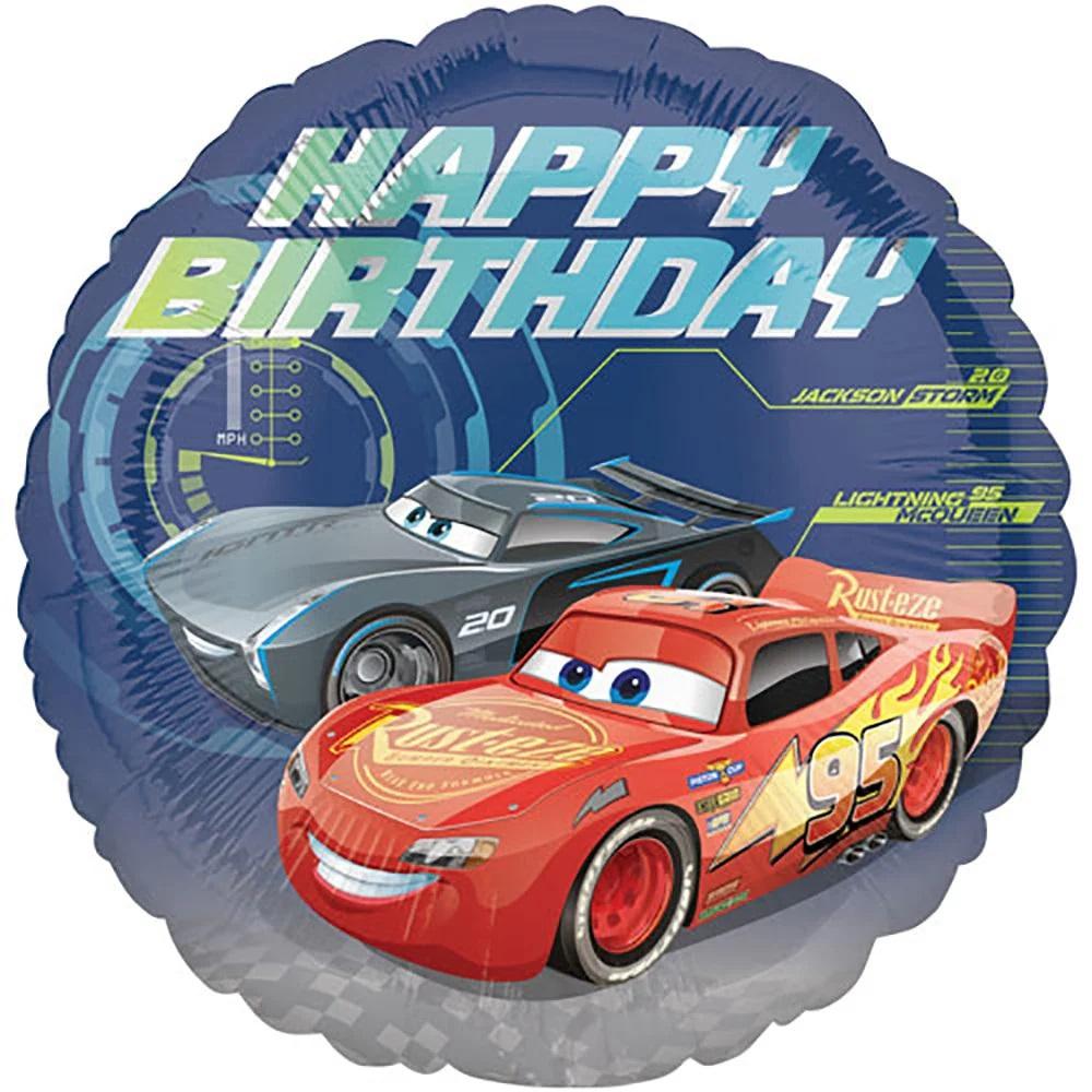 Folijas balons "Cars Happy BDay" , 45 cm