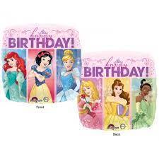 Folijas balons "Princeses Happy BDay", 45 cm