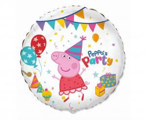 Folijas balons "Peppa's party", 45 cm