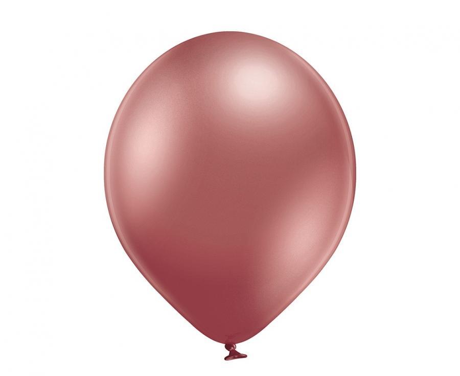 Hromēts lateksa balons rozā-zelta, 1 gab