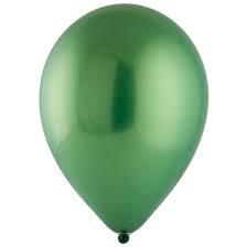 Hromēts lateksa balons spilgti zaļš, 1 gab