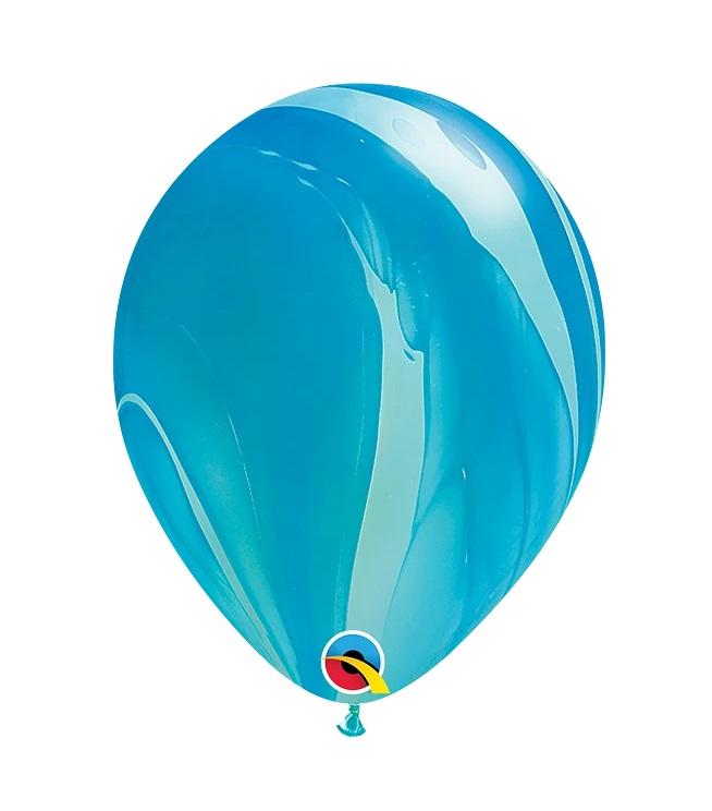 Agate lateksa balons zils, 1 gab