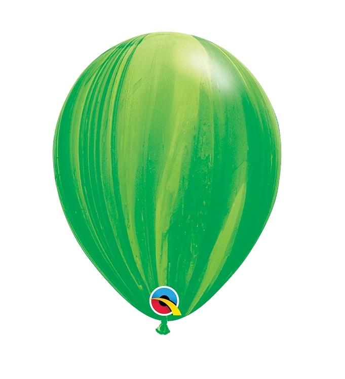 Agate lateksa balons zaļš, 1 gab