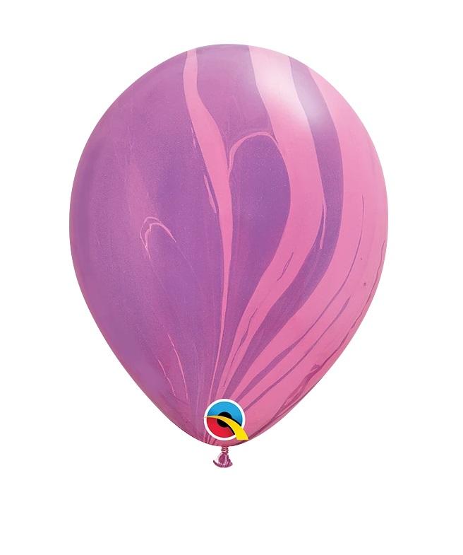 Agate lateksa balons violets, 1 gab