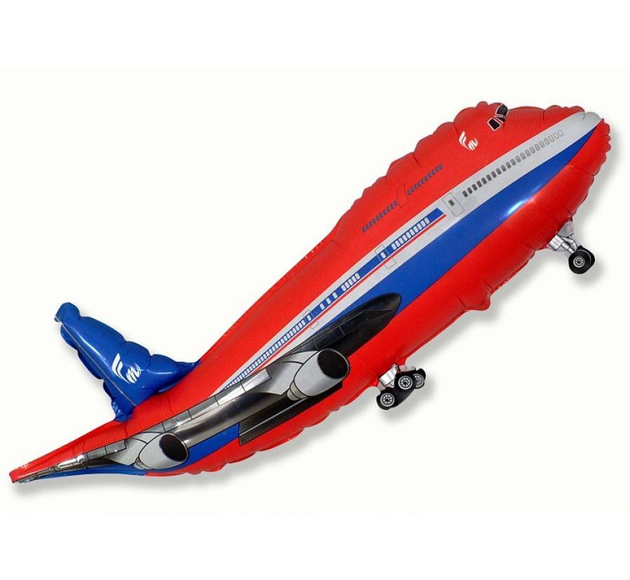 Folijas balons "Airplane" sarkans, 60 cm