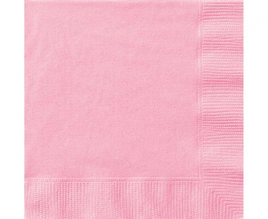 Salvetes rozā 25x25 cm, 20 gab