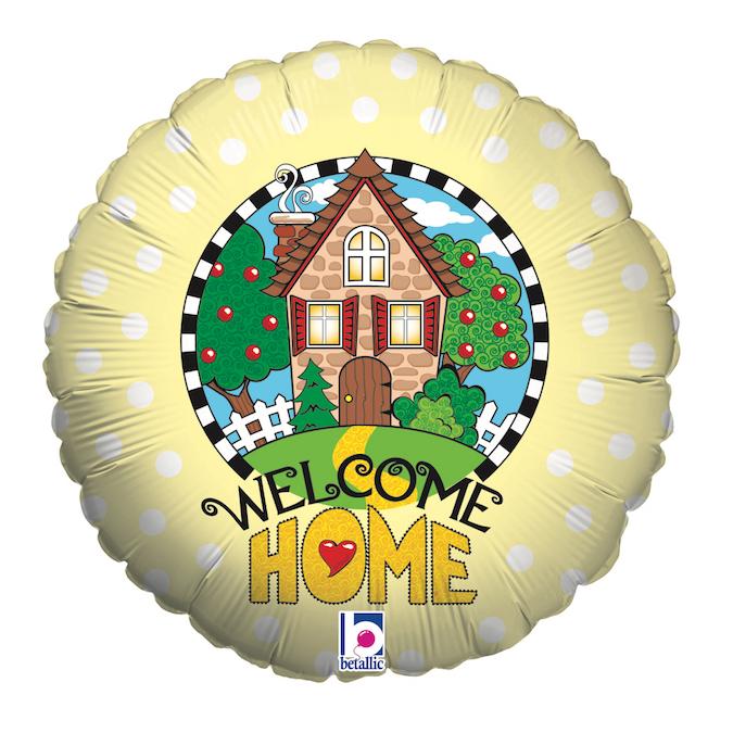Folijas balons "Welcome home.", 45 cm