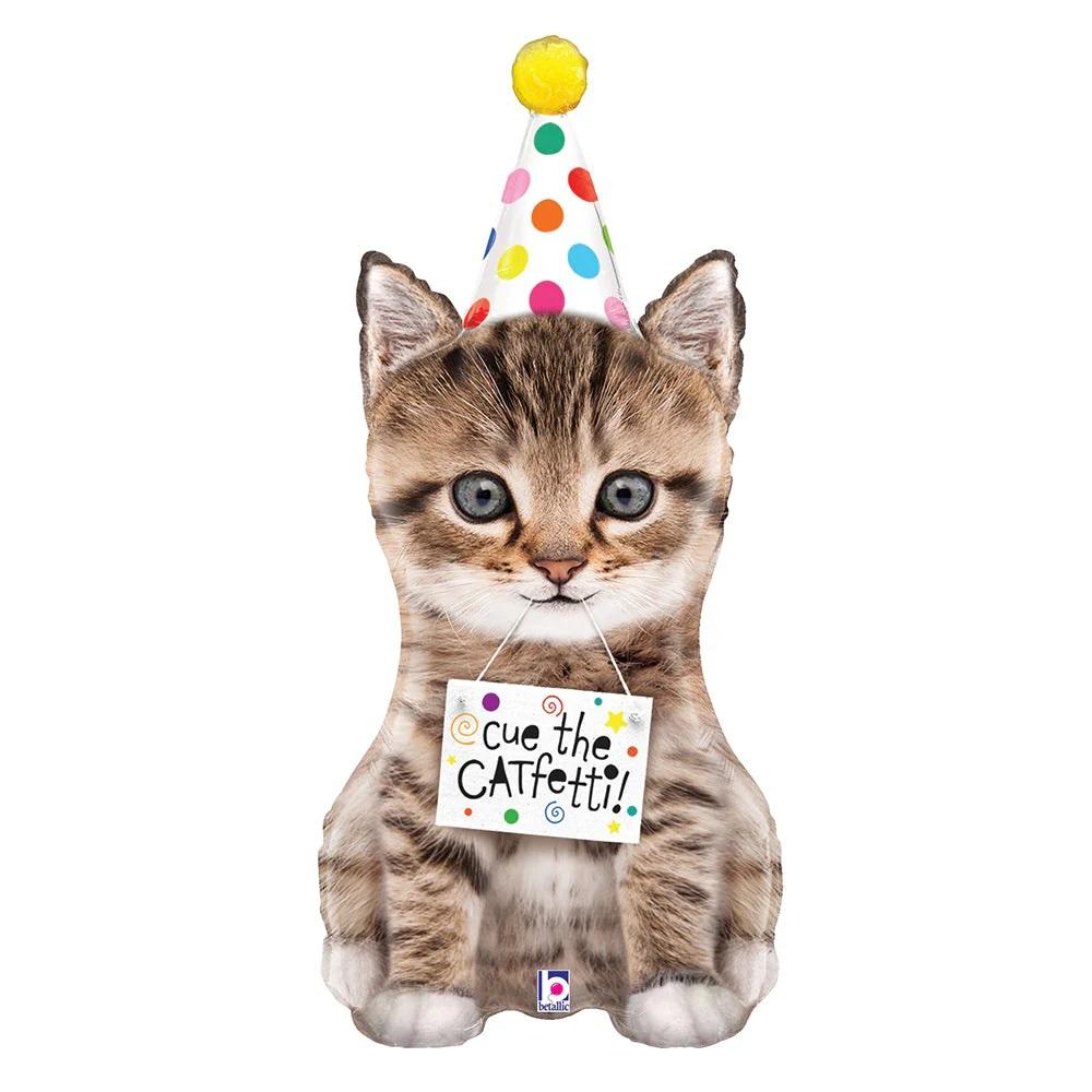 Balons "BDay Kitty", 91 cm