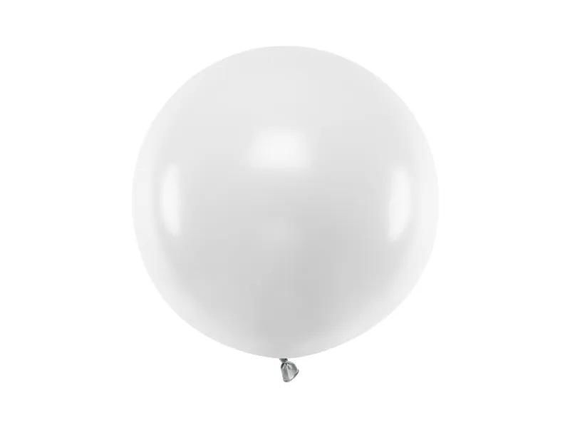 Lateksa balons balts, 60 cm,  1 gab