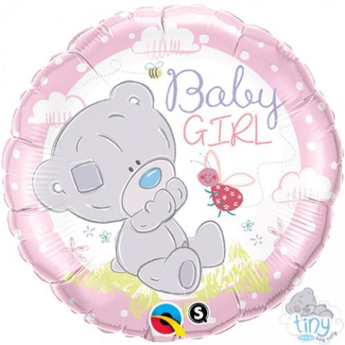Folijas balons "Baby Girl Teddy bear", 45 cm