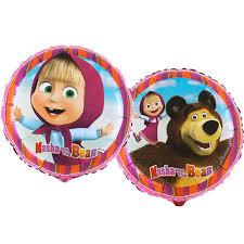 Folija balons "Maša un Lācis", 45 cm