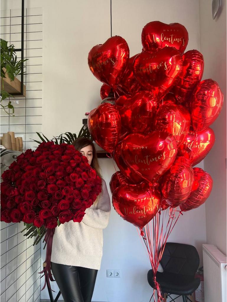 Balonu kompozícija "Herts", 25 gab