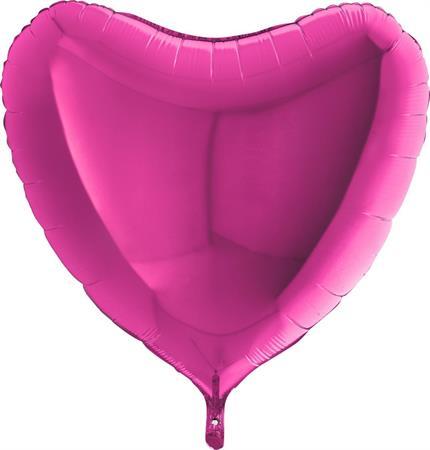 Folijas balons "Sirds"  aveņkrāsas, 80 cm