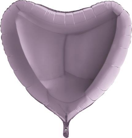 Folijas balons "Sirds"  lillā, 80 cm