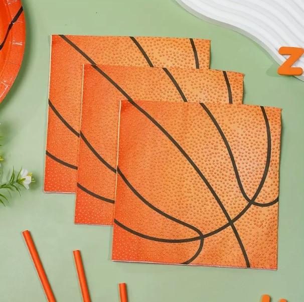 Salvetes "Basketbols", 33x33 cm, 20 gab