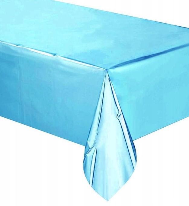 Galdauts gaiši zils spīdīgs, 137 x 274 cm