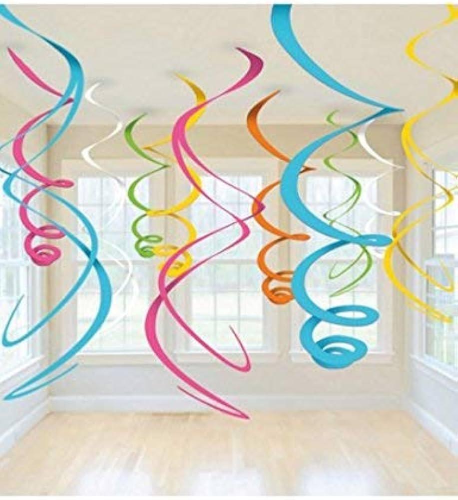 Spiralveida dekorācijas pasteļtoņu, 12 gab