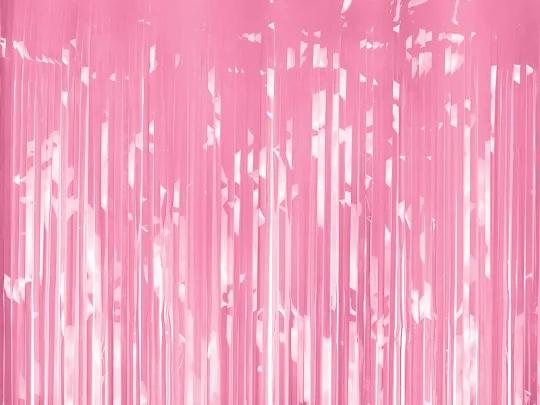 Rozā folija aizkari, 100 x 200 cm