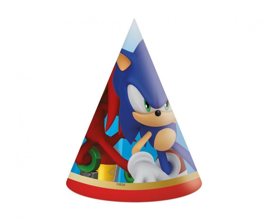 Svētku cepurītes "Sonic" 6 gab