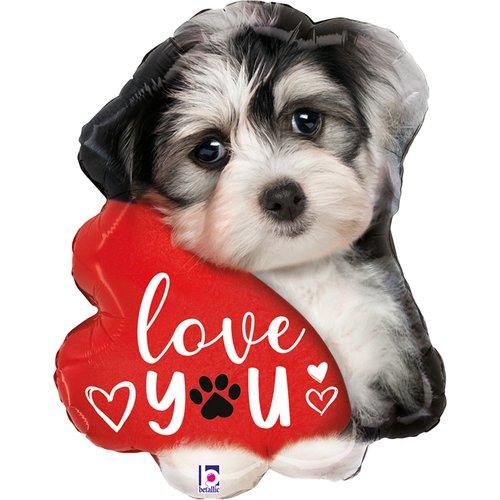 Folijas balons "Puppy Love You", 74 cm