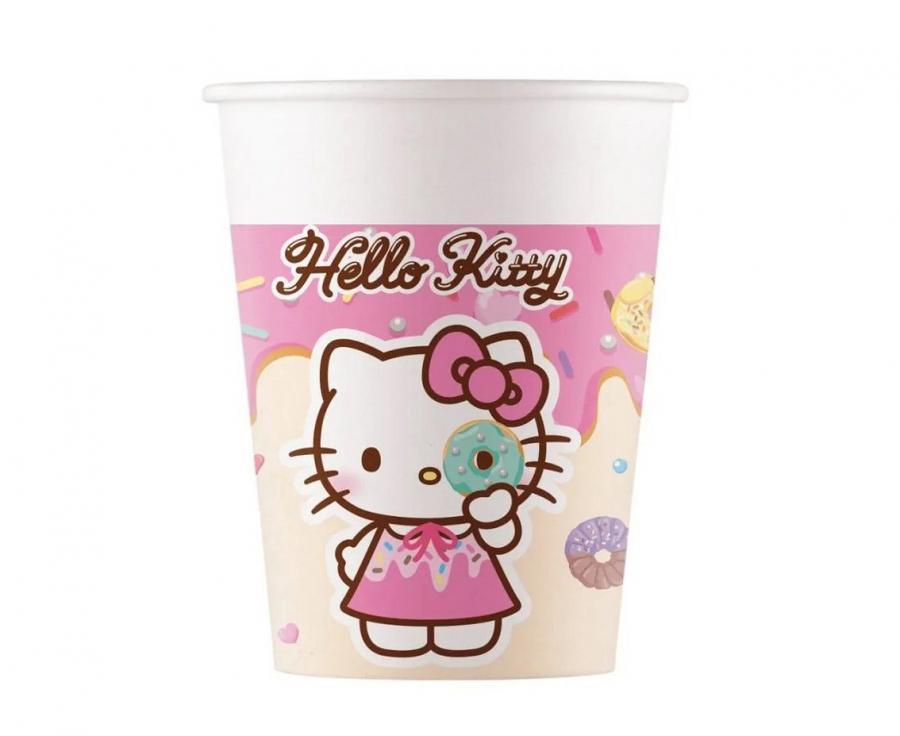 Glāzītes "Hello Kitty & Kuromi", 8 gab