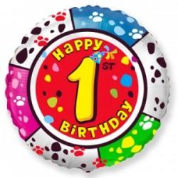 Folijas balons ar ciparu 1, 45 cm